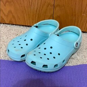Blue crocs